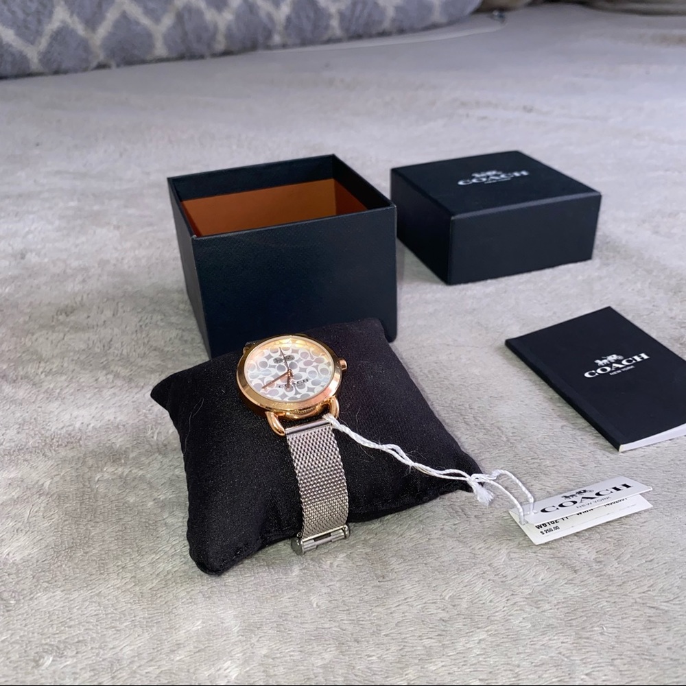 Brand new Coach Delancy Lex signature face two tones stainless steel wat… - Picture 4 of 8
